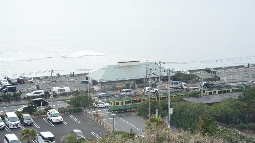 江ノ電を見下ろす特等席